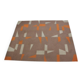 Tapis ou moquette géométrique de design mid-century, années 1970