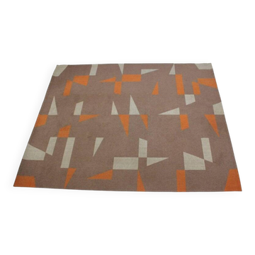Midcentury Design Geometric Carpet or Rug, 1970s
