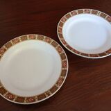 Pair of KG Lunéville "Vittefleur" pedestal dishes, early 20th century