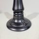 Vintage lamp base in iridescent black ceramic circa 1950