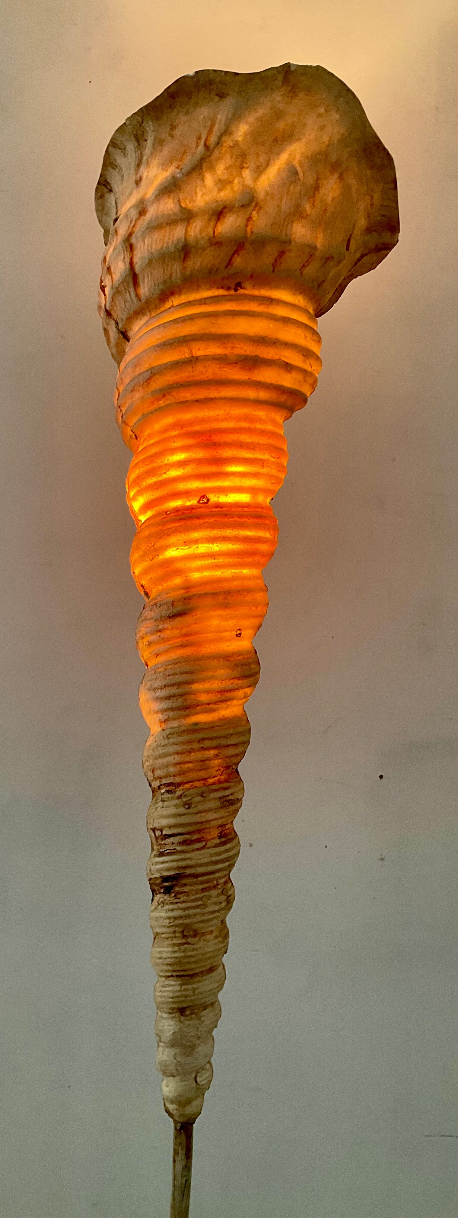 Floor lamp Shell "Ariell" by IIhan Koman 80s