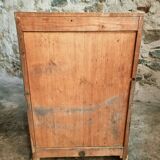 Antique French pine drawer cabinet – Narrow storage unit – Workshop/apothecary style – circa 1900