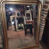 Mirror Louis Philippe 19th gold 144h/106l cms