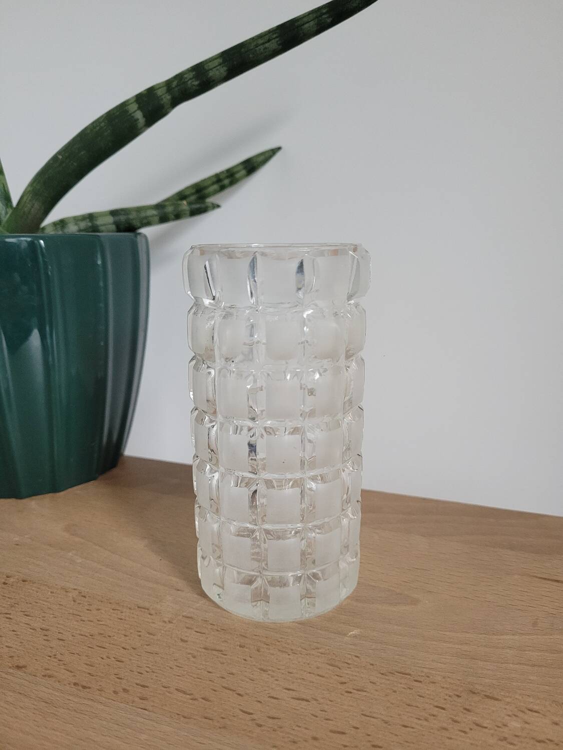 Small faceted vase