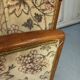 Art Deco armchair with system - original floral velvet fabric