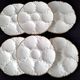 6 White porcelain oyster plates Cérabel Manufacture Belges