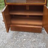 Art deco walnut showcase