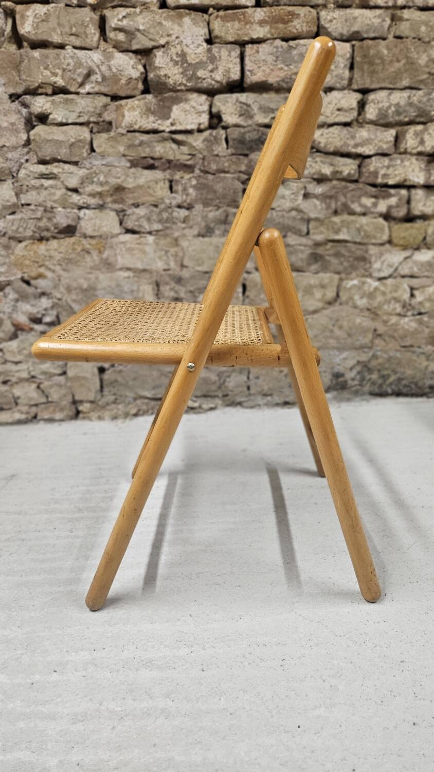 Folding cane chair from 1980