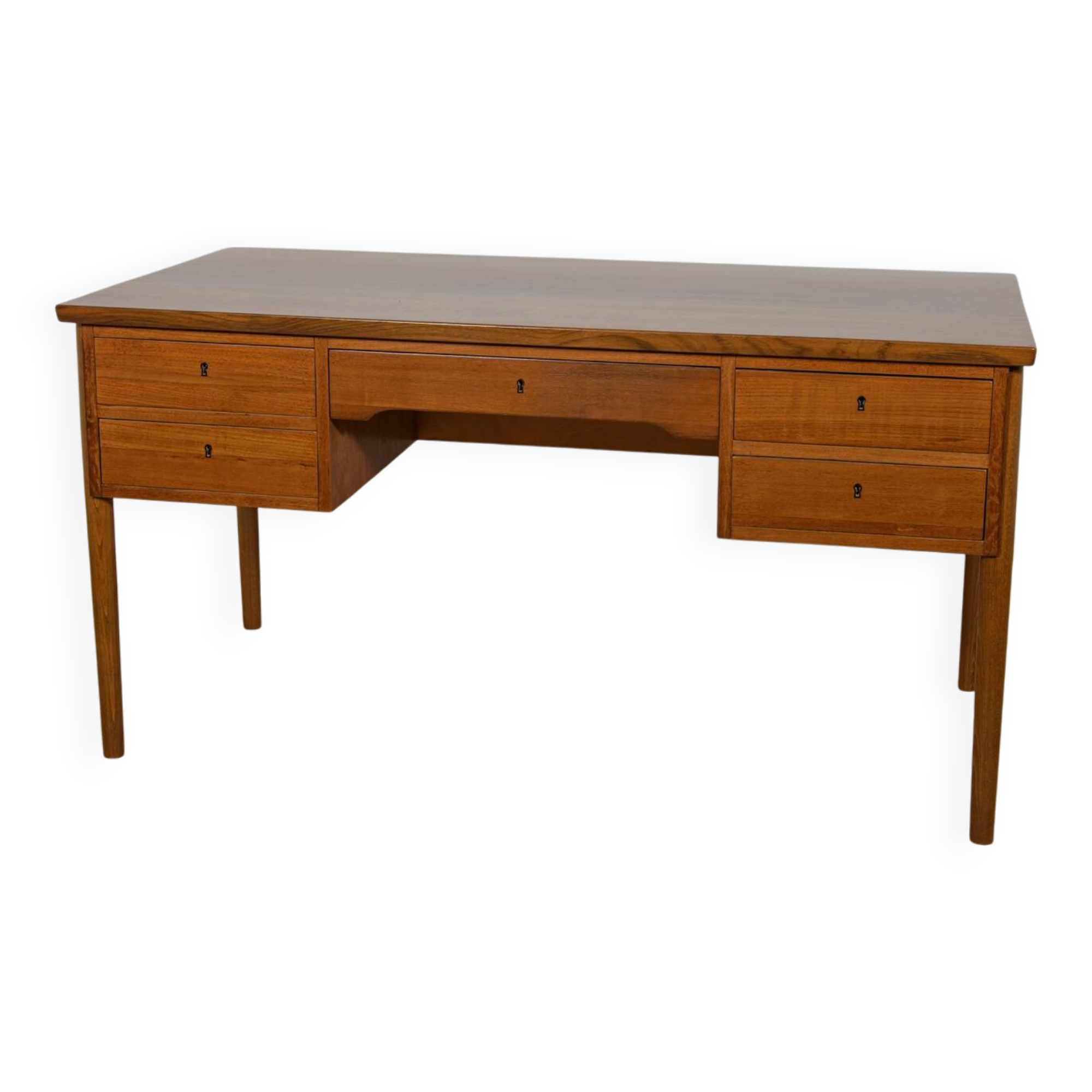 Mid-Century Freestanding Teak Desk, Denmark, 1960s