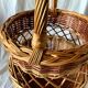 Panier en osier vintage