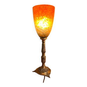 Lampe Art Nouveau en - verre