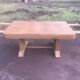 Dining table 1940 Art Deco walnut