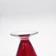 Tulip Vase Fratelli Toso Murano Red Crystal Ribbons 37.5cm