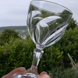 Set of 6 ARQUES crystal aperitif glasses. ORSAY model.