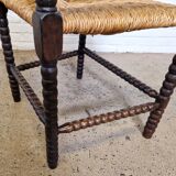 Antique Dutch bobbin chair, 1920s