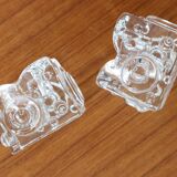 Pair of Josef Schott candlesticks, brutalist/modernist, 1960