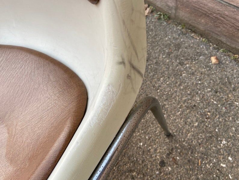 Suite of 4 chairs design showroom Allibert 1970