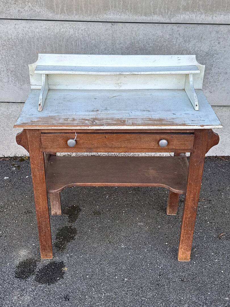 School desk - Hairdresser - Wood - Furniture - Vintage charm