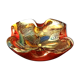 Empty pocket in Murano glass