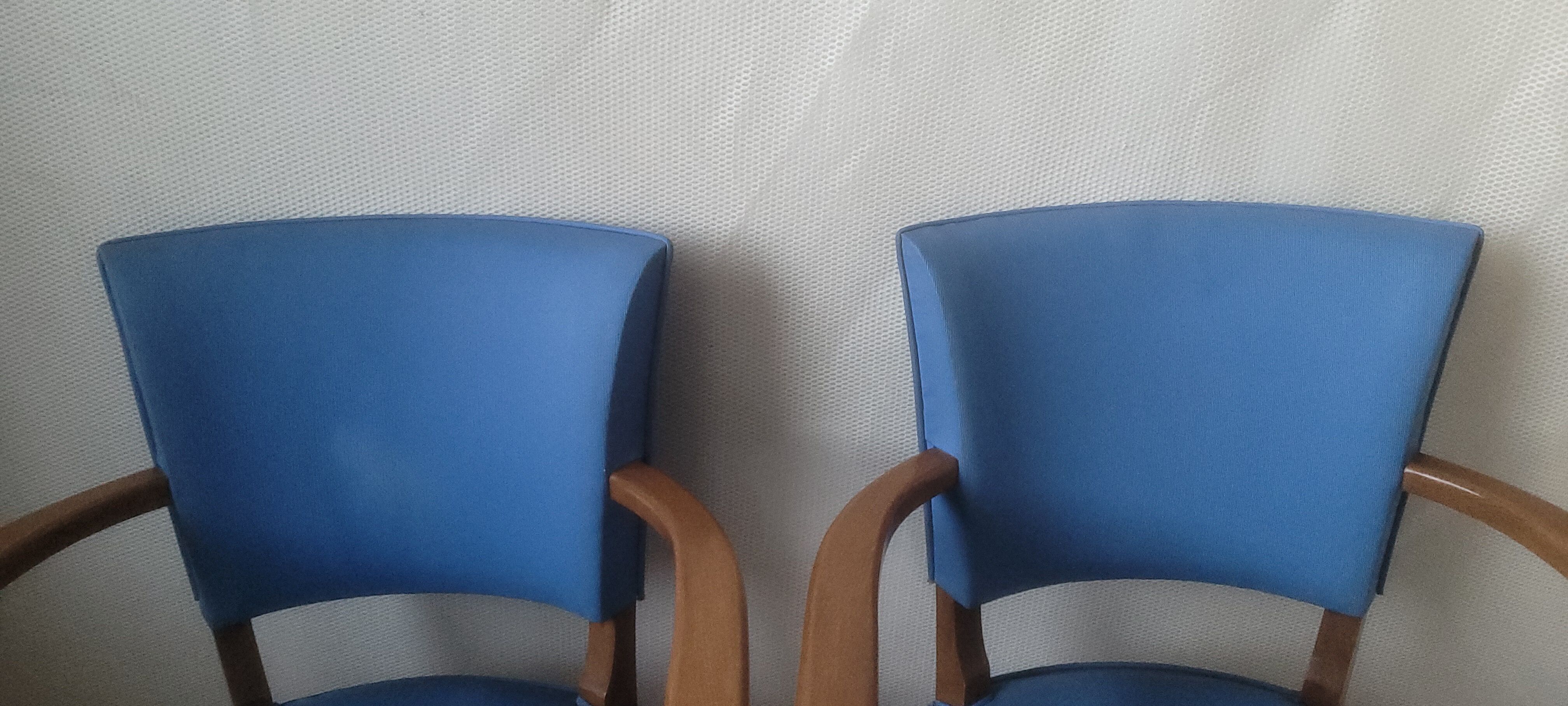 Pair of bridge armchairs