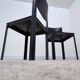 Pair of Matteo Grassi chairs in black leather – Italian design