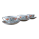 3 cups and saucers in fine porcelain