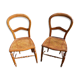 Pair of old Louis-Philippe walnut chairs