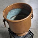 Copper pot with two handles