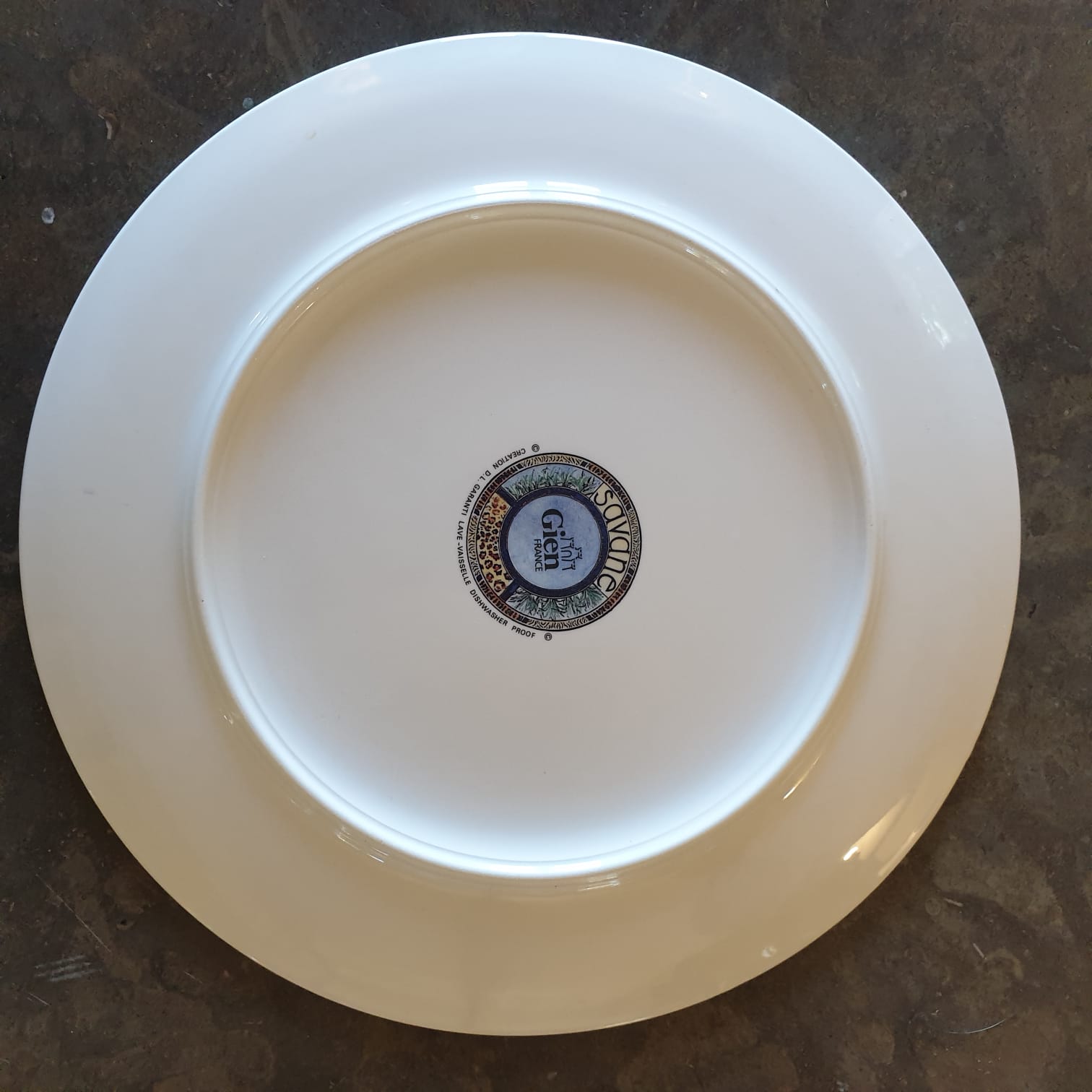 6 Gien Savane collection plates