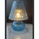 Light blue Murano-style glass with a balloton lamp.