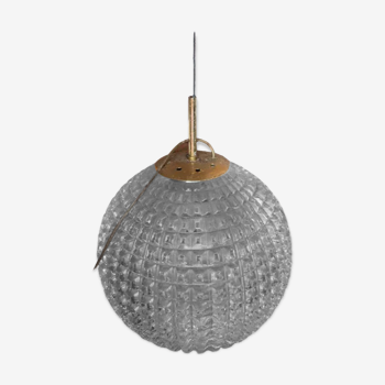 Lamp suspension ball holophane 1960 vintage