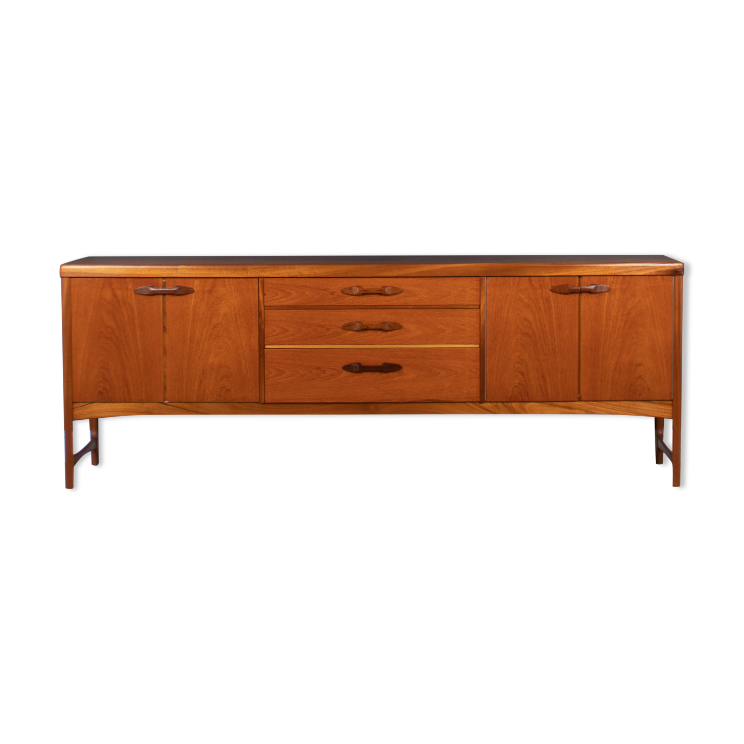 Retro teak 1960s long nathan mid century sideboard