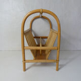 Rattan magazine holder
