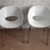 Series of 2 Sintesi chairs, Cantarutti design