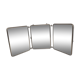 Ancien miroir de barbier triptyque à poser