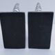 pair of stylised elephant bookends made of aluminium