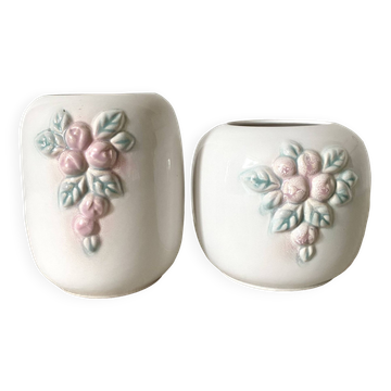 Assorted 80s ceramic vases