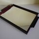 Serving tray with mirror