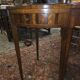 Bouillotte table in marquetry, signed Pagny Fils, Paris, early 20th century