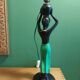 Pied de lampe africaine vintage 50's