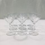Service de verre en cristal art déco