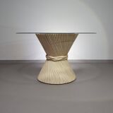 Retro Vintage Sheaf Of Wheat Bamboe dining table By Mcguire America Wide 122 Height 72 cm