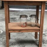 Old console side table oak