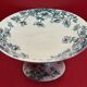 Gien opaque porcelain compote, Anemones 23.2 x 11 cm