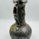Large vintage floral relief vase