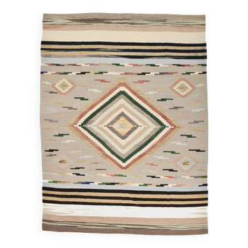 9x13 Large Area Rug, Madalion Design Oversize Kilim Rug, 284x378Cm