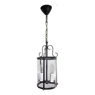 2-light wrought iron lantern