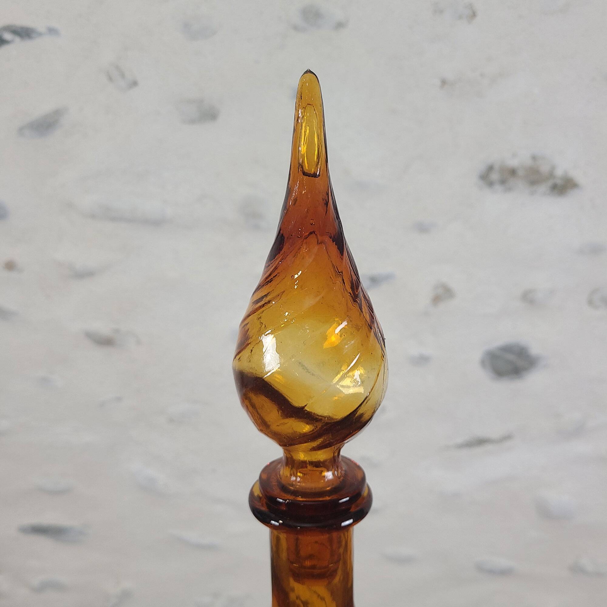 Italian amber genius decanter
