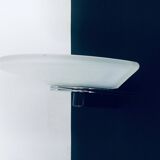 Postmodern Frosted Glass Sconce Wall Lamp from Metalarte, Spain, 1980s