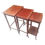 Mahogany nesting tables